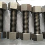 గింజల ఫాస్టెనర్‌తో నికెల్ మిశ్రమం 400 en2.4360 పూర్తిగా థ్రెడ్ రాడ్