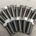 254smo uns s31254 en1.4547 బోల్ట్లు మరియు గింజలు 1-1 / 2 ”-8unx180mm థ్రెడ్ రాడ్