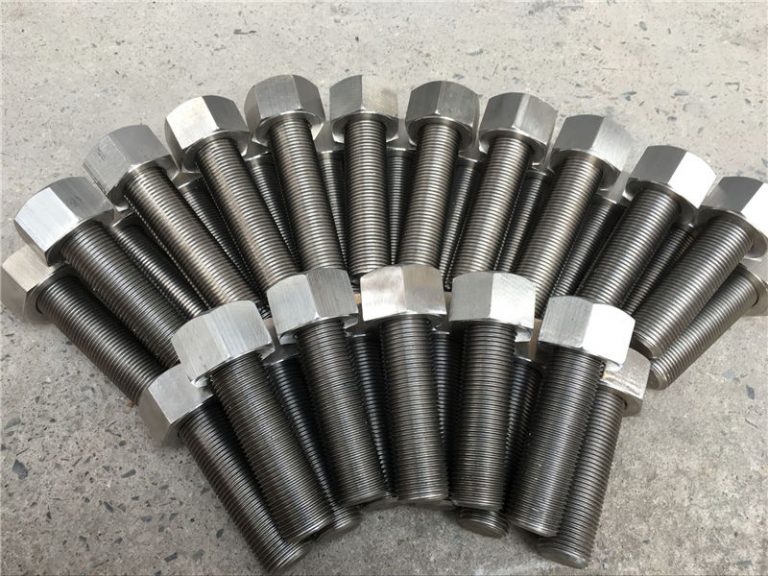 254smo uns s31254 en1.4547 బోల్ట్లు మరియు గింజలు 1-1 / 2 ”-8unx180mm థ్రెడ్ రాడ్